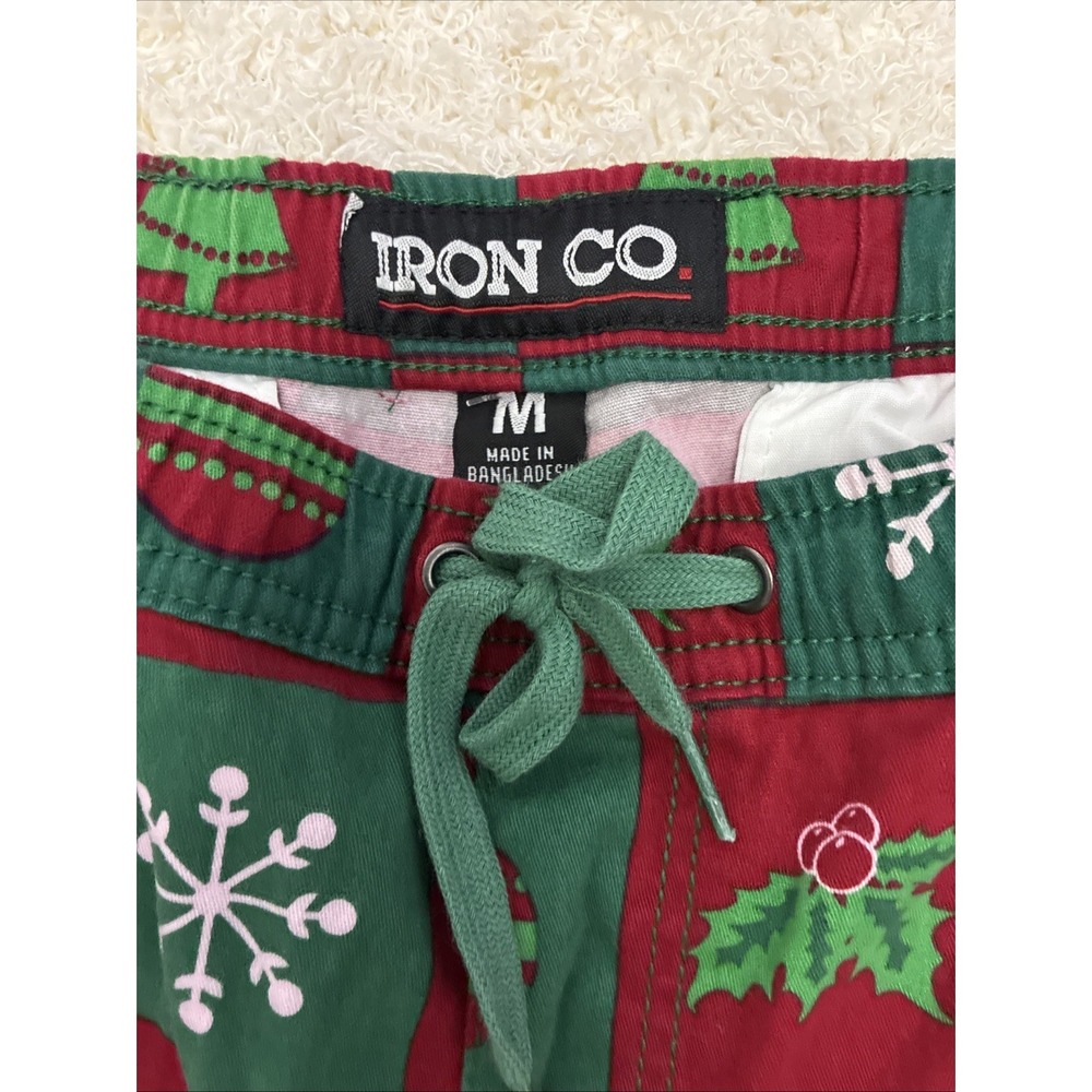 Iron Co. Christmas Holiday Jogger Pants Mens Sz M Tapered Holiday Pants - Picture 3 of 7